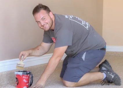 man holding brush