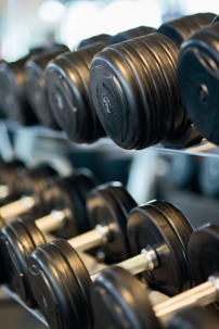 black dumb bells